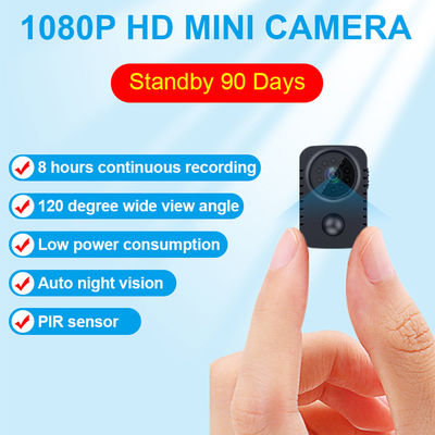 Cámara Mini Camcorders de HD 1080P Smart PIR Sensor Night Vision Body